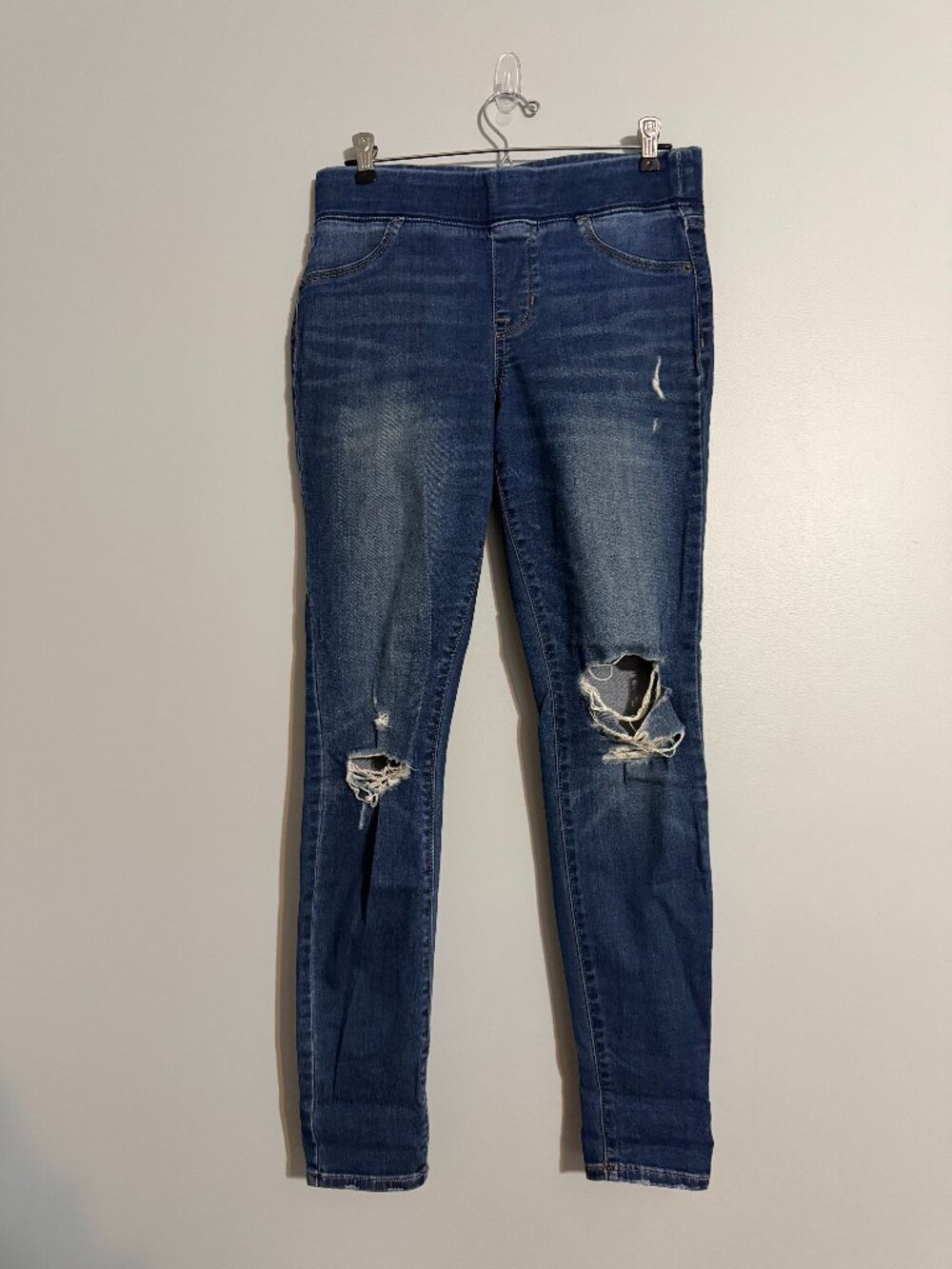 Old Navy Rockstar Super Skinny Jeggings | Size 6 | Blue Ripped